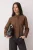 TRENDYOLMİLLA Dames Bruin Effen Lang Regular fit Overhemden