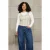 Trendyol Curve Dames Ecru Geruit Lang Getailleerd Grote maten Blouses