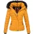 Navahoo Dames Winterjas Chloe – Getailleerd Met Afneembare Capuchon & Elegant Bont