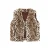 Like Flo imitatiebont gilet met panterprint – bruin