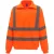 Yoko Heren Hi-Vis Sweatshirt met Kwartrits (Oranje)