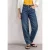 Jeans met High Waist en wijd uitlopende pijpen in een Loose Fit pasvorm