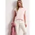 Street One Dames Shirt met boothals en decoratief detail in Roze
