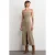 Strapless Aansluitende Midi-jurk met Splits