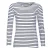 SOLS Dames/dames Marine Long Sleeve Stripe T-Shirt (Wit/Zwaar)
