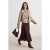 Trendyol Modest Dames Bruin Effen Maxi Uitlopend rok A-lijn Modest Rokken