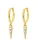 Hey Happiness Oorbellen ‘Spike Huggie’  goud