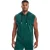 Under Armour Heren-hoodie zonder mouwen met capuchon en ‘Project Rock’-print (Groen)