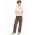 Retour Jeans sweater met backprint – beige