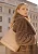 Wittchen Dames handtas met reliëflogo, beige, eco-leer