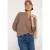 Cecil Dames Blouse met gespleten hals in Bruin