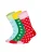 DillySocks Sokken ‘Hoppy Days’  lichtblauw / groen / rosa / rood