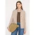 Cecil Dames Vest met opstaande kraag in Beige