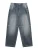 Bershka Jeans  donkerblauw / wit