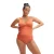 Speedo Dames/Dames V Hals Positie Eendelig Zwempak (Oranje)
