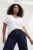 Trendyol Curve Dames Wit Effen Kort Regular fit Grote maten T-shirts