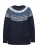 Ulla Popken Trui  blauw / hemelsblauw / donkerblauw / wit
