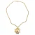 Large CC Logo Clover Pendant Necklace  Ketting
