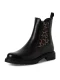 Tamaris dames Chelsea boot leren laarzen enkellaarzen dames M2542741 Zwart luipaard