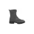 Dames leren suède boots met ritsdetail COMMA
