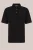 WE Fashion – Heren regular fit polo met structuur – Regular fit – Zwart – Katoen –