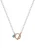 faina Ketting  azuur / rose-goud / transparant / wit