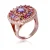 Orphelia Dames 925 Sterling Zilveren Ring – Roze ZR-7428/RG