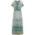 usha Maxi-jurk met all-over print Dames Blauw Veelkleurig