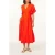 Scotch & Soda Multi Pleated Dolman Dress Orange.com