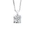 Ketting Diamond Solitaire 0,10 Cts White Gold