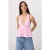 TRENDYOLMİLLA Dames Roze Effen Mouwloos Getailleerd Blouses