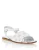 Satin Flat Sandals Monogram Strass