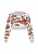 myMo ROCKS Gebreid vest  beige / blauw / bruin / oranje