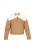 IZIA Winterjas ‘Fashion Look’  camel / wit