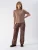 MND Broek  sepia / zwart