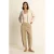 Expresso high waist casual broek beige