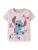 NAME IT Shirt ‘NMFANN STITCH’  opaal / chocoladebruin / rosa / lichtroze