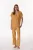 Kaneel Margot Geribde Korte Mouwen Broek Pyjama Set