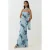 Strapless Bloeiende Bodycon Maxi Jurk