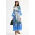 Fleurige Paisley V-hals Maxi Jurk