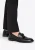 Wittchen Heren Leren Mocassins met perforaties, zwart, natuurlijk leer