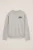 WE Fashion – Jongens sweater met structuur en embroidery – Regular fit – Lichtgrijs – Katoen –