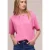 Street One Dames Silk-Look Shirt in Roze