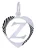 Lucardi Hangers ‘Buchstabe’  zwart / zilver