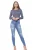 Skinny stretch-denimjeans voor dames| Enzo Ontwerper Dameskleding