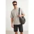TRENDYOL MAN Heren Grijs Effen Kort Oversized T-shirts