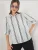 Bigdart Blouse  lichtblauw / zwart / wit