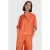 Alix the Label viscose rechtvallende blouse met backprint – oranje
