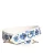 Witte Blauwe Bloemenleren Stud Schouderband