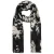 Mango sjaal met all over print zwart